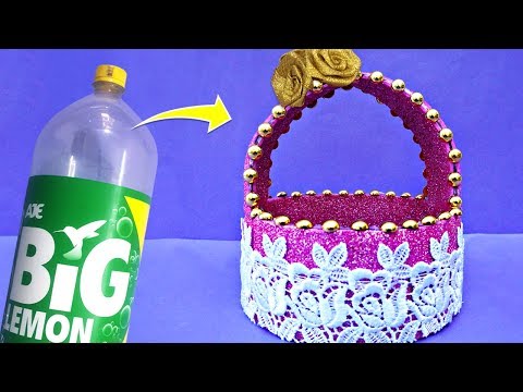 Super Easy Best Out of Waste Craft Idea From Plastic Bottle | DIY Basket | Plastic Bottle Life Hacks