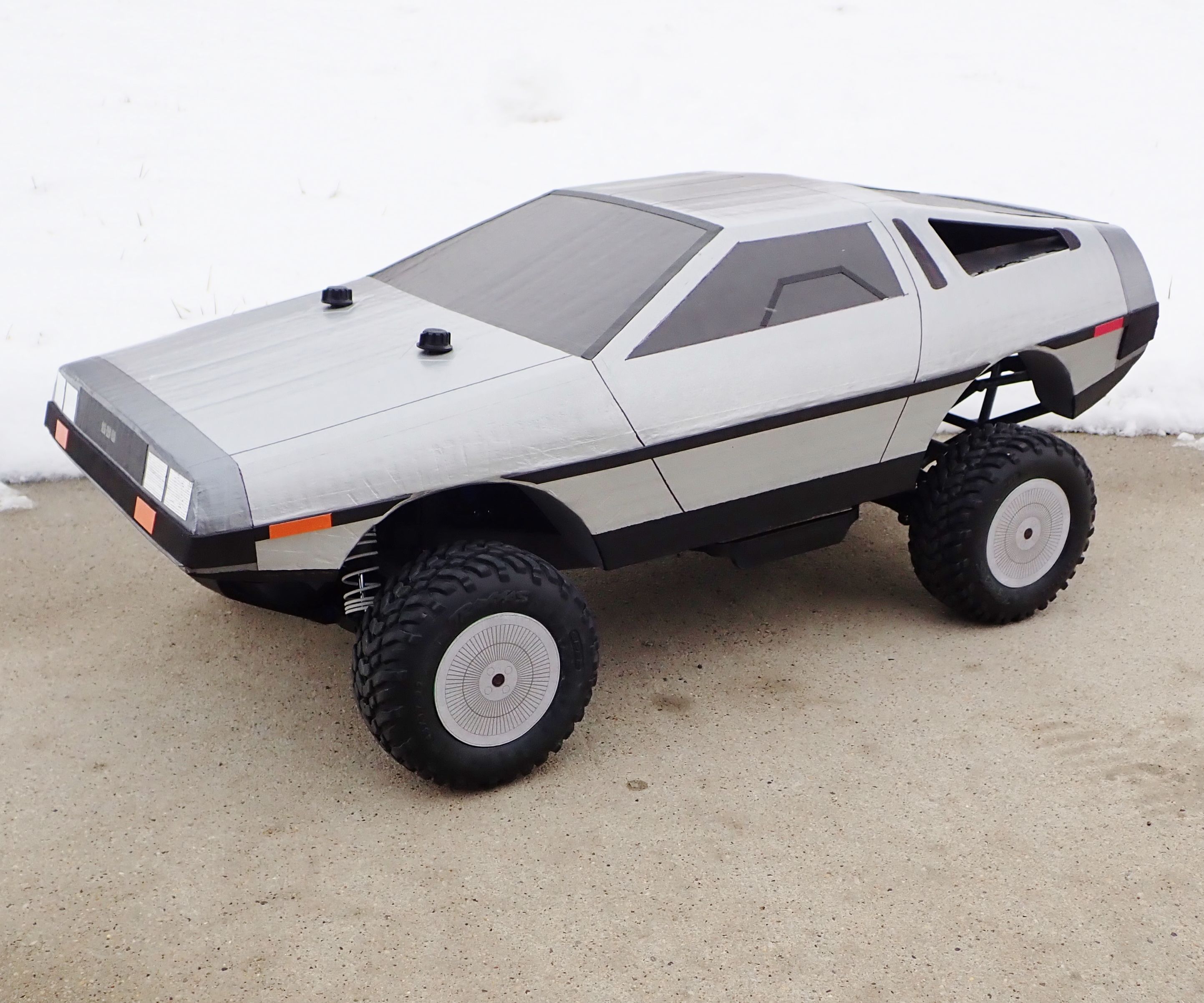 Make a Cardboard DeLorean RC Body