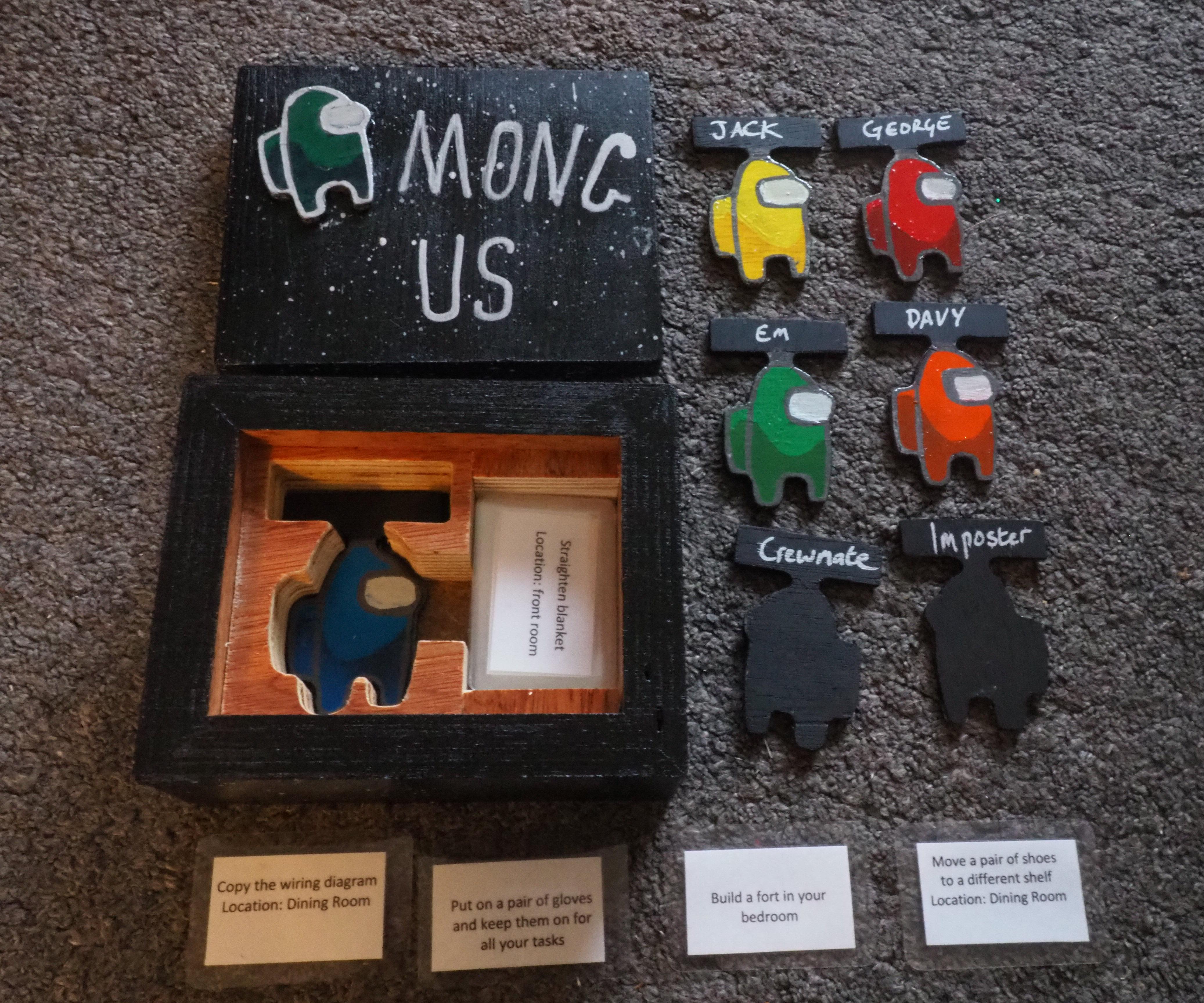 Real Life Among Us Game Set