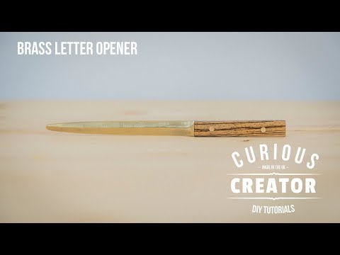 #44 Brass Letter Opener - DIY Curious Creator