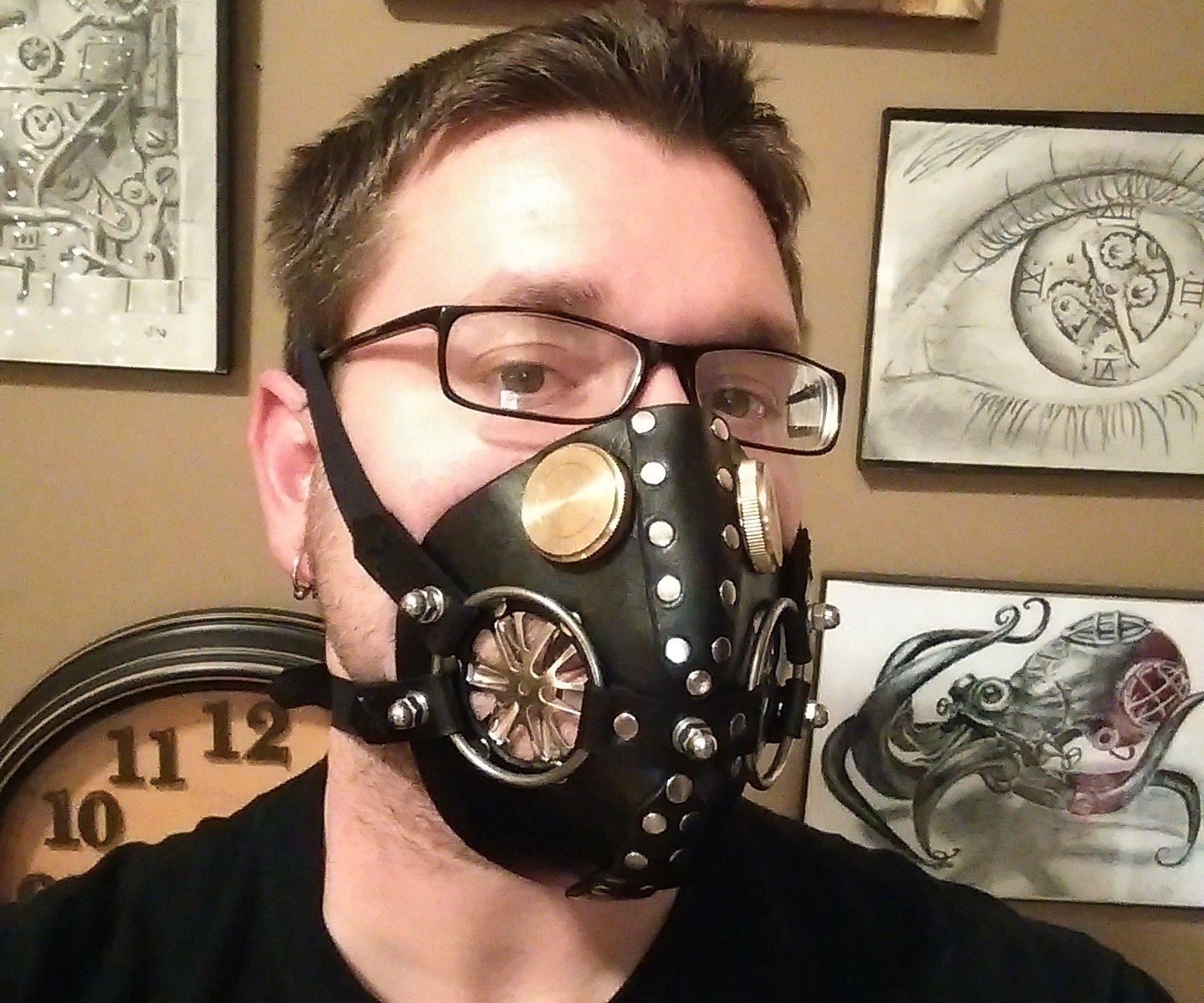 Leather Respirator Mask