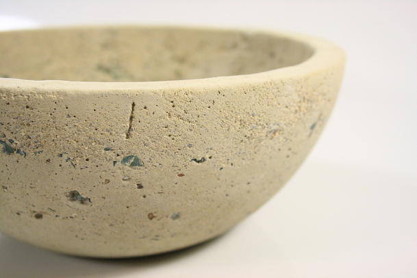 Smash and Grab Bowl_Cast Concrete + Glass.