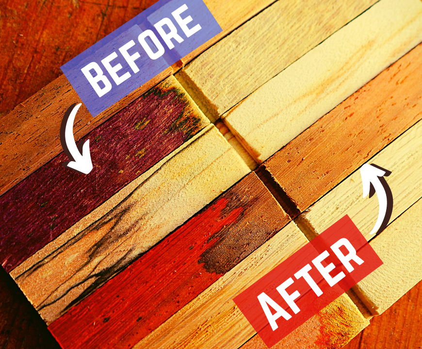Make Your Own 2-Part Wood Bleach...CHEAP!
