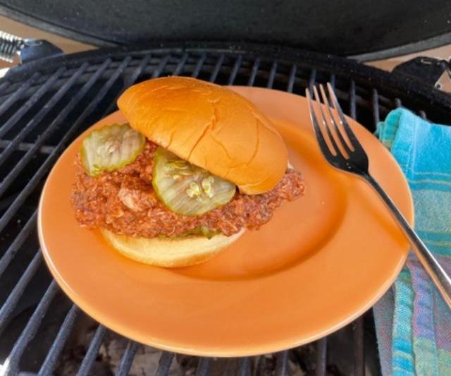 Faux Pulled Pork Sandwich