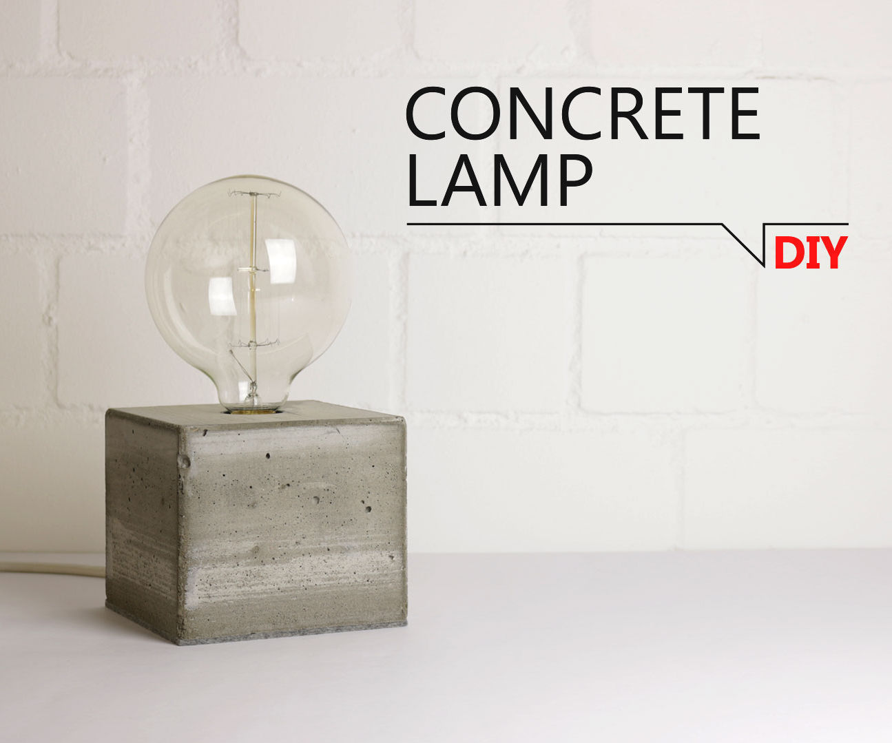 DIY -  Concrete Lamp