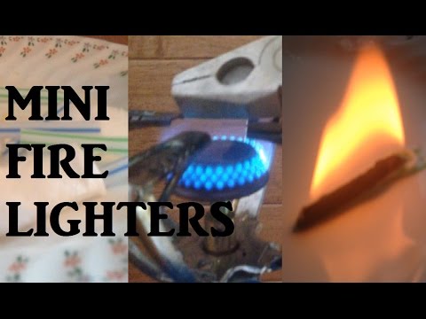 Mini emergency waterproof fire lighters Drinking straws vaseline and cotton wool life hack tip trick