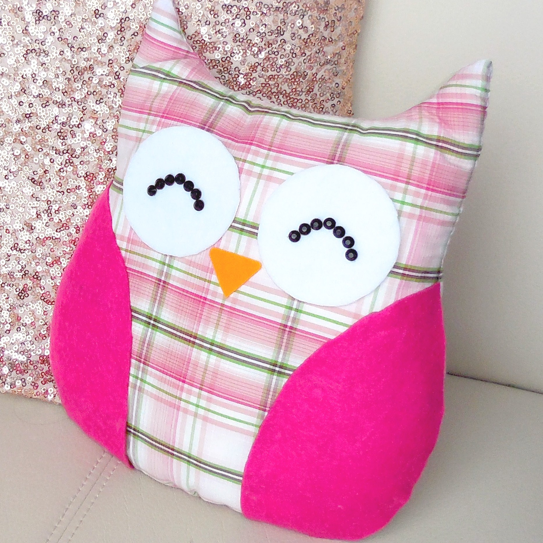 DIY ROOM DECOR ❤ Easy Owl Pillow! (Sew/no Sew)