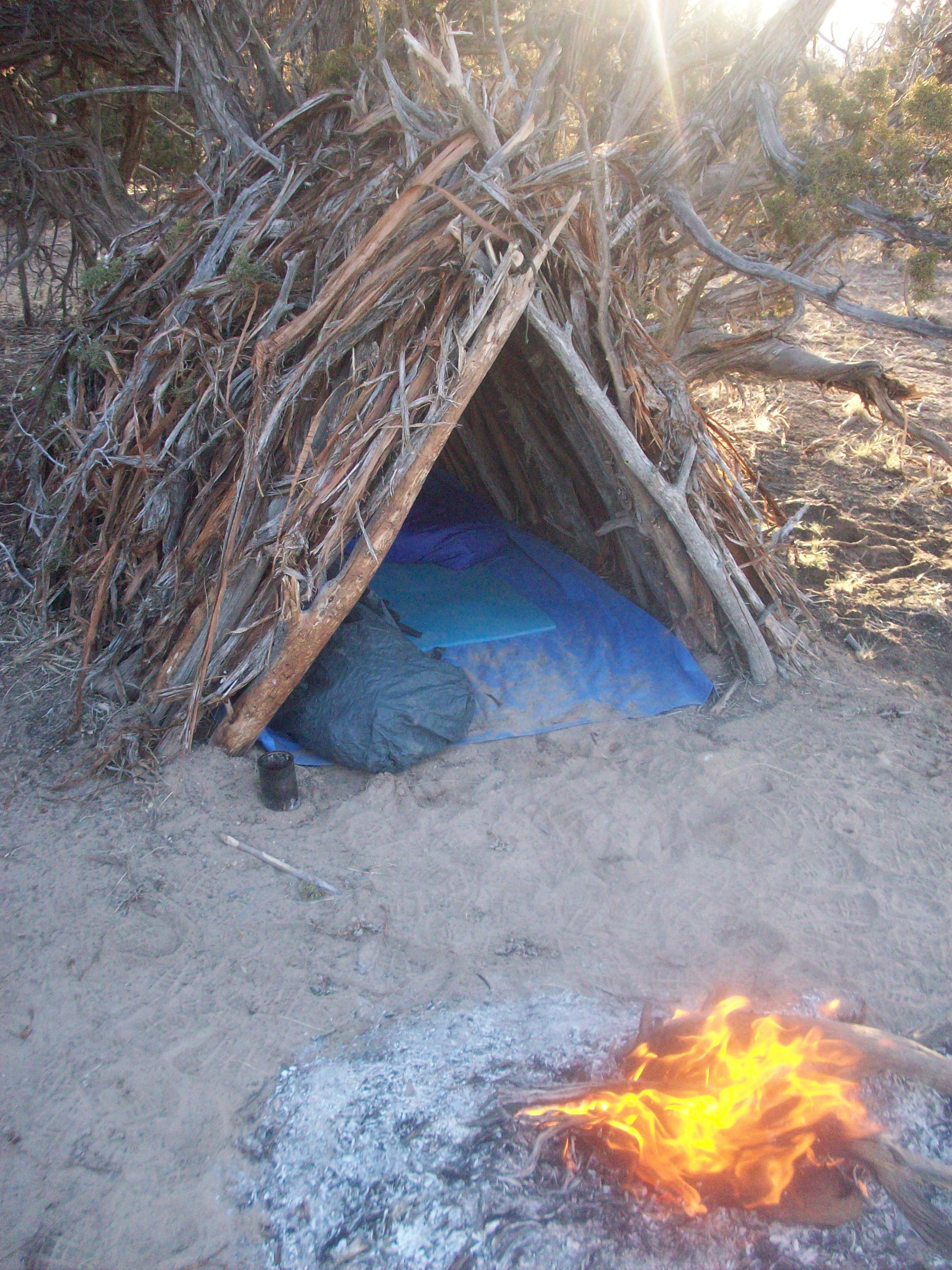 A-frame Survival Shelter