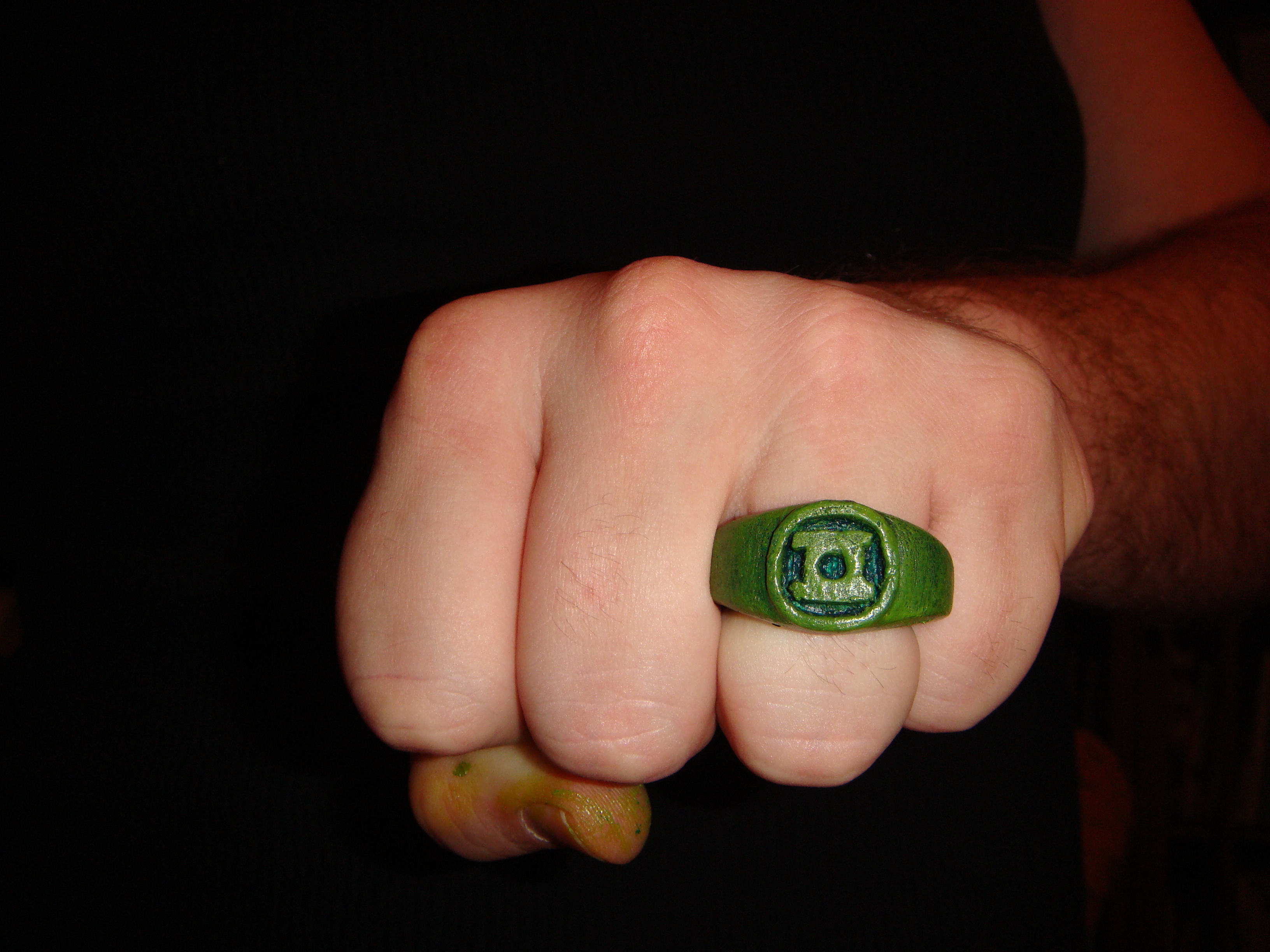 Green Lantern Ring - Made of Wood!!