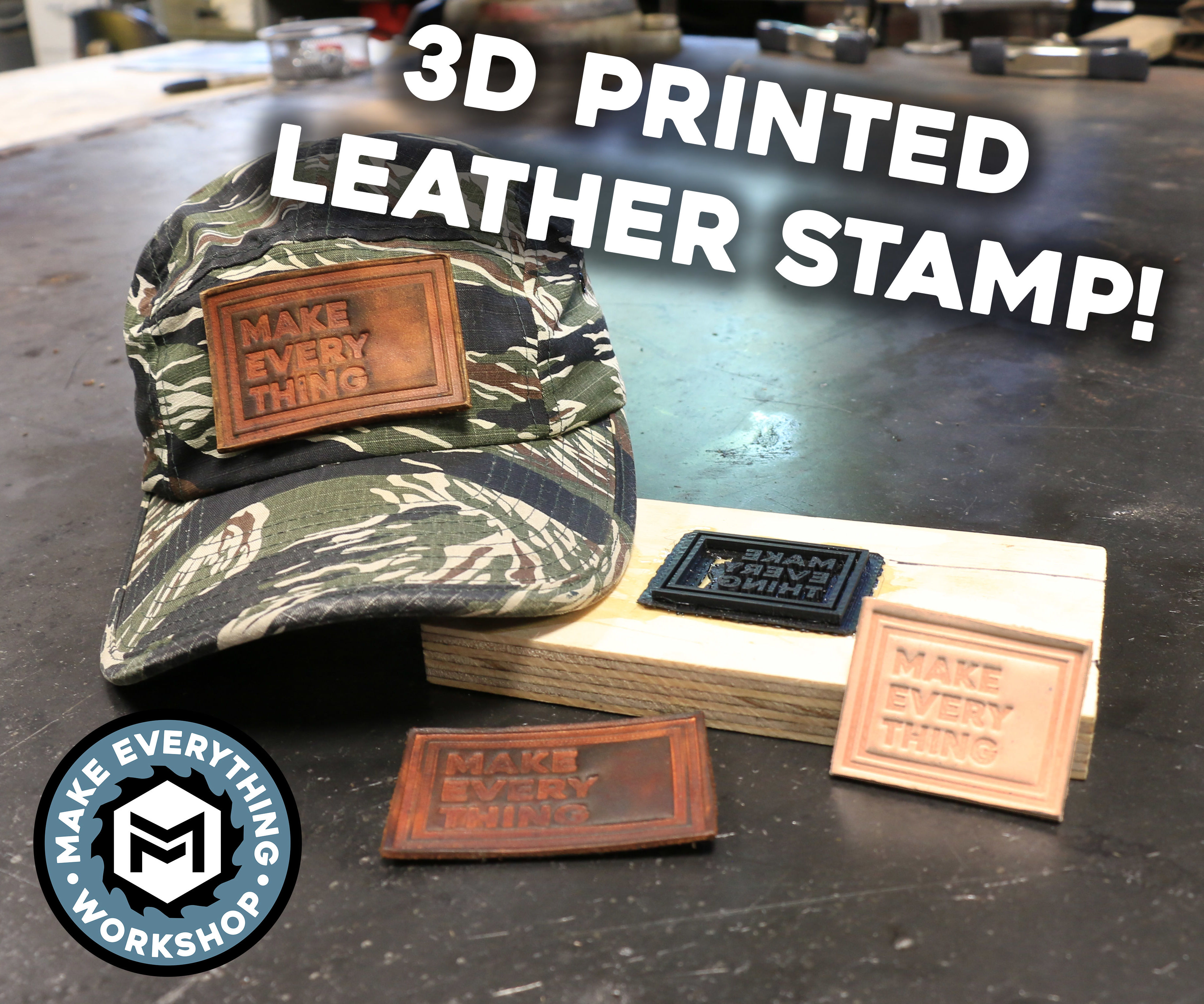 Leather Embossing With a 3D Printer!