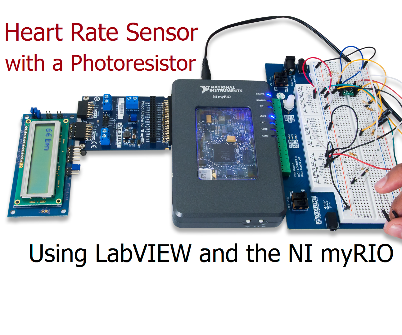 Heart Rate Monitor Using a Photoresistor