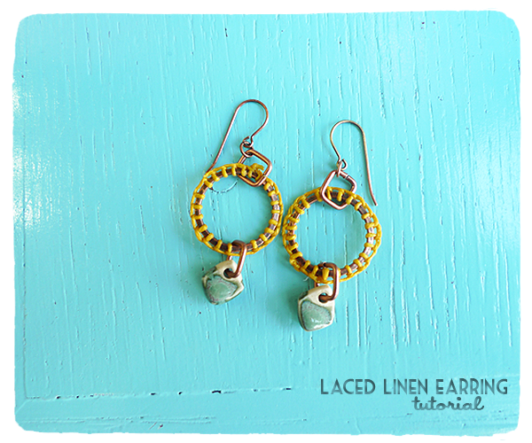 Laced Linen Earring