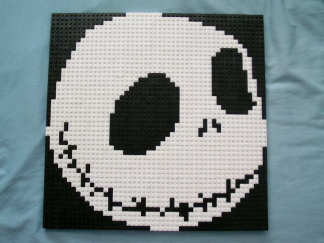 Jack Skellington Lego Mosaic