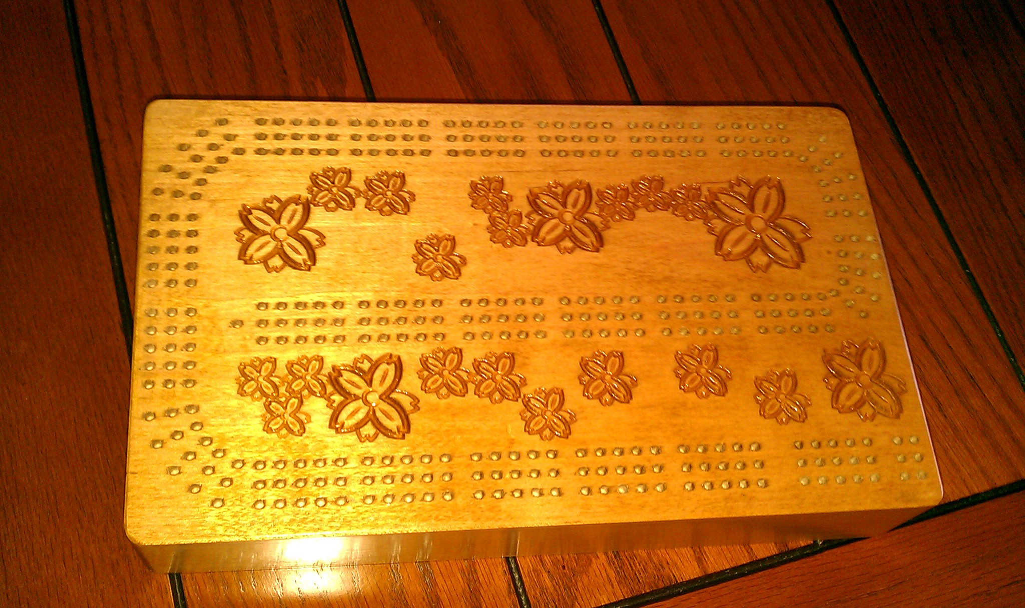 CNC Routed Cribbage Board