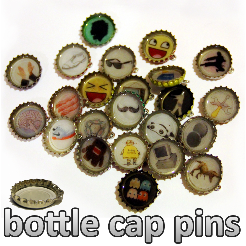 Bottle Cap Pins