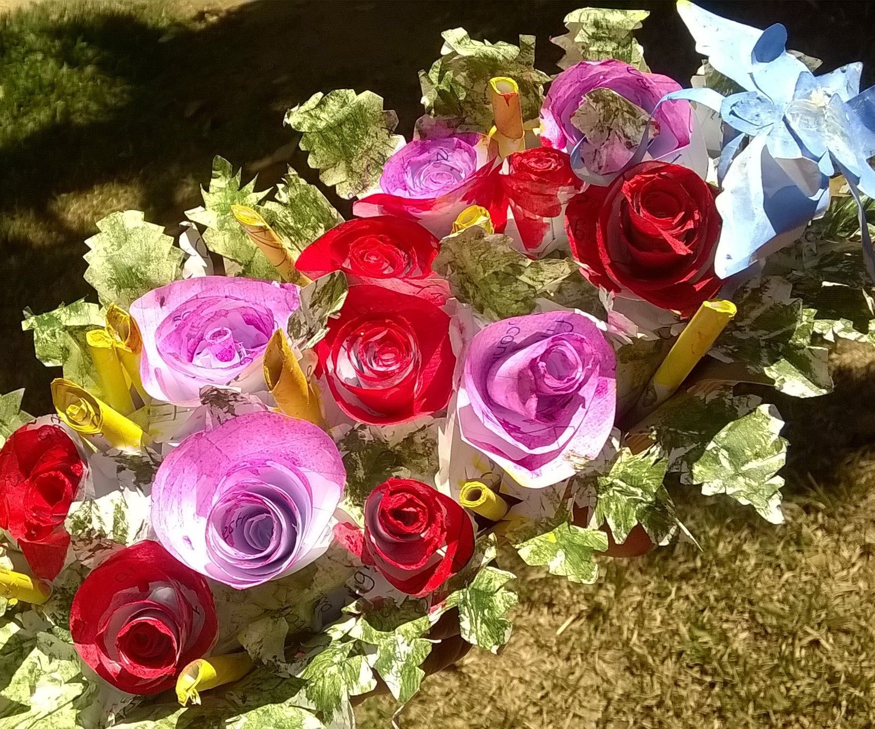 A Flower  Bed - by Upcycled Papers