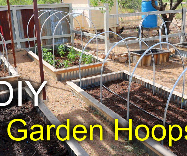 Making Garden Bed Hoops