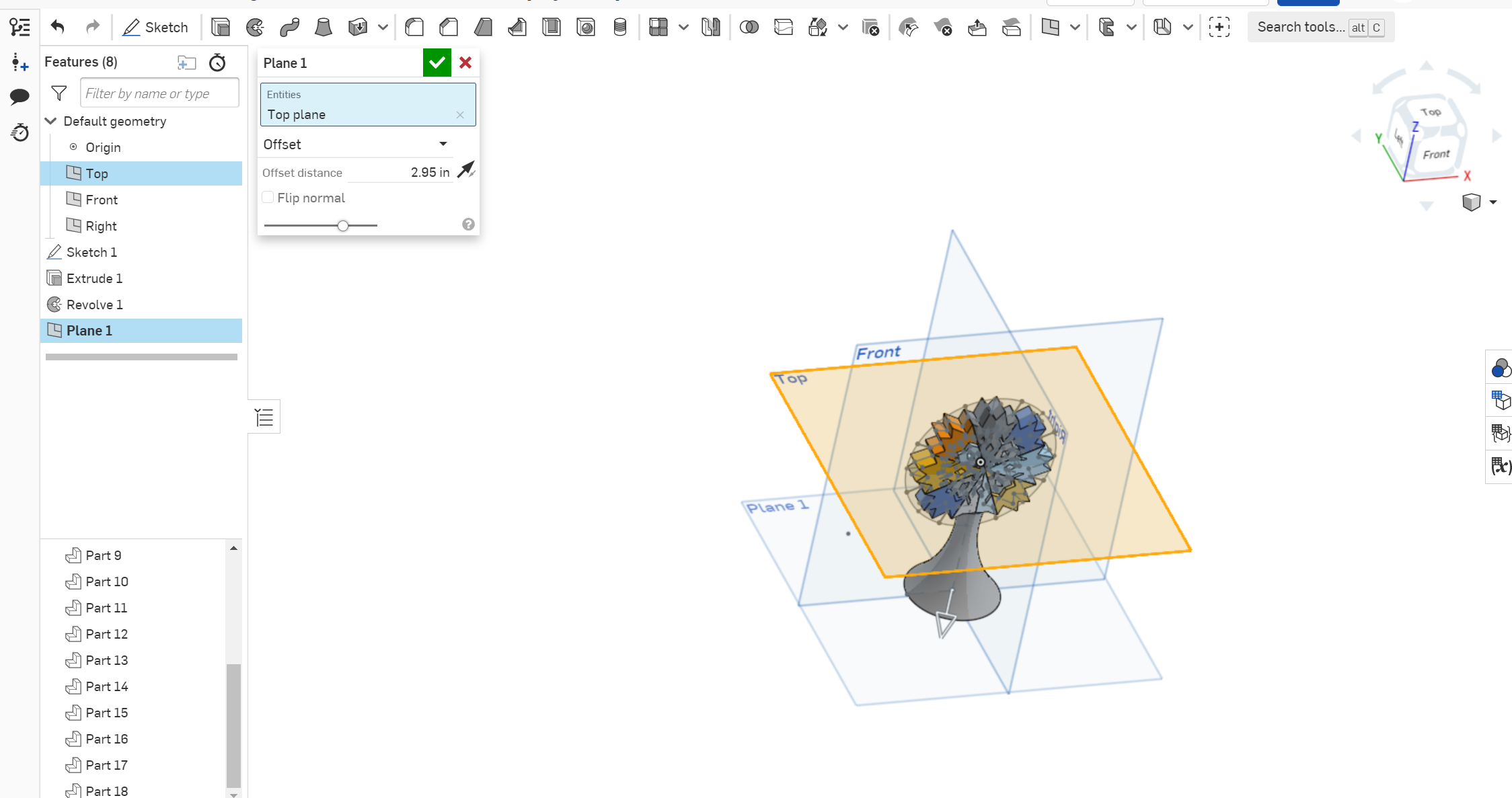 2FloresAngel3dPrintedSnowflakeTrophy - step 2 _ Part Studio 1 - Google Chrome 12_5_2022 6_20_09 PM.png