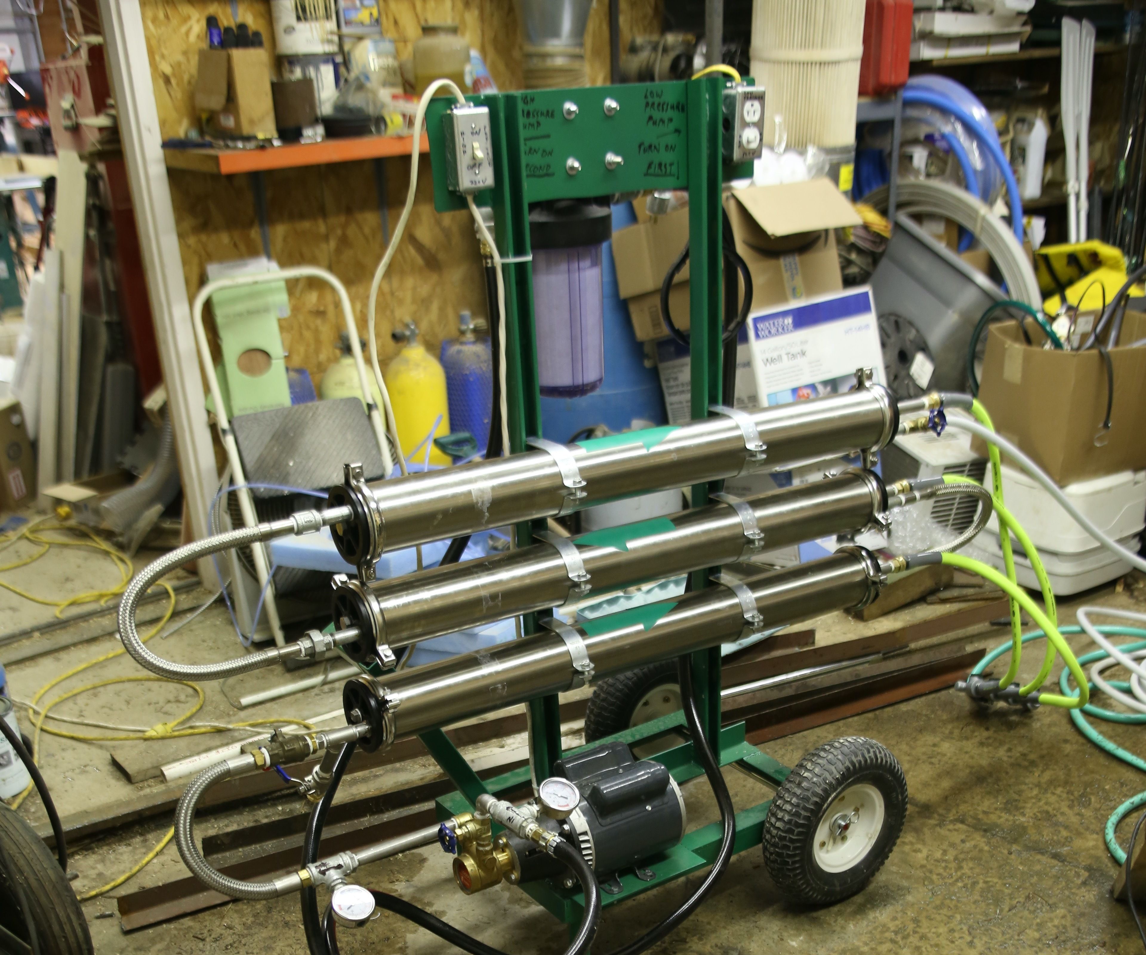 DIY Maple Sap Reverse Osmosis (RO) Unit