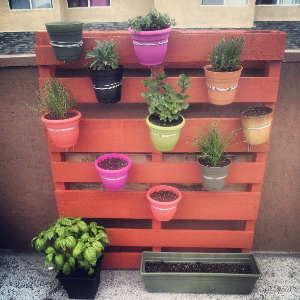 Vertical Pallet Garden