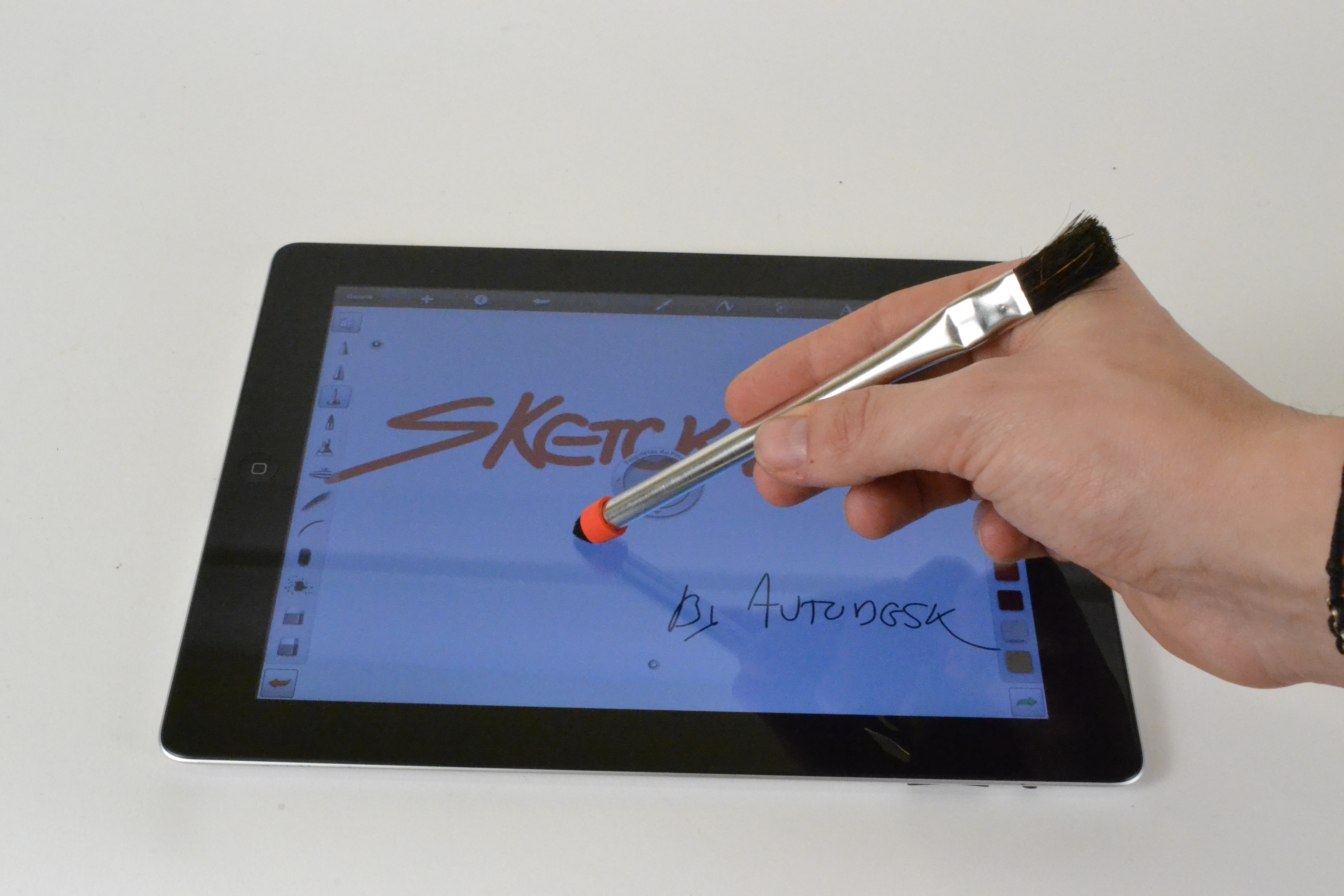 Paint Brush Stylus for Ipad. Used on Sketchbook PRO!