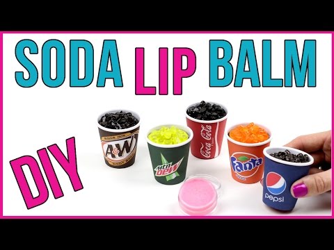 DIY Crafts: Easy DIY Lip Balms -Coca Cola, Fanta,Mountain Dew (Mini Soda Lip Balm DIYs) Fun Tutorial