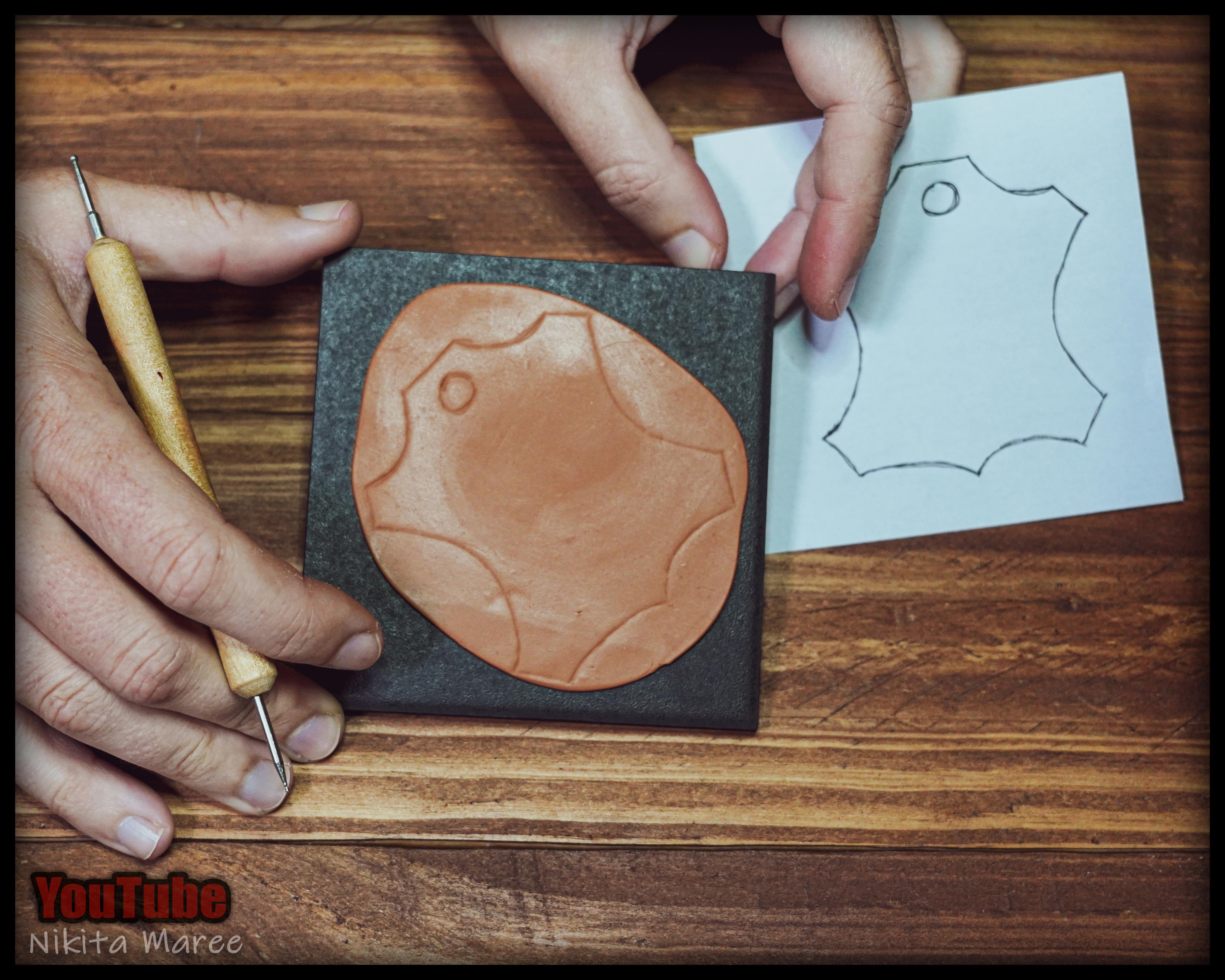 How to make polymer clay look like real leather. Faux Leather made from Polymerclay. Polymerclay tutorials (8).jpg