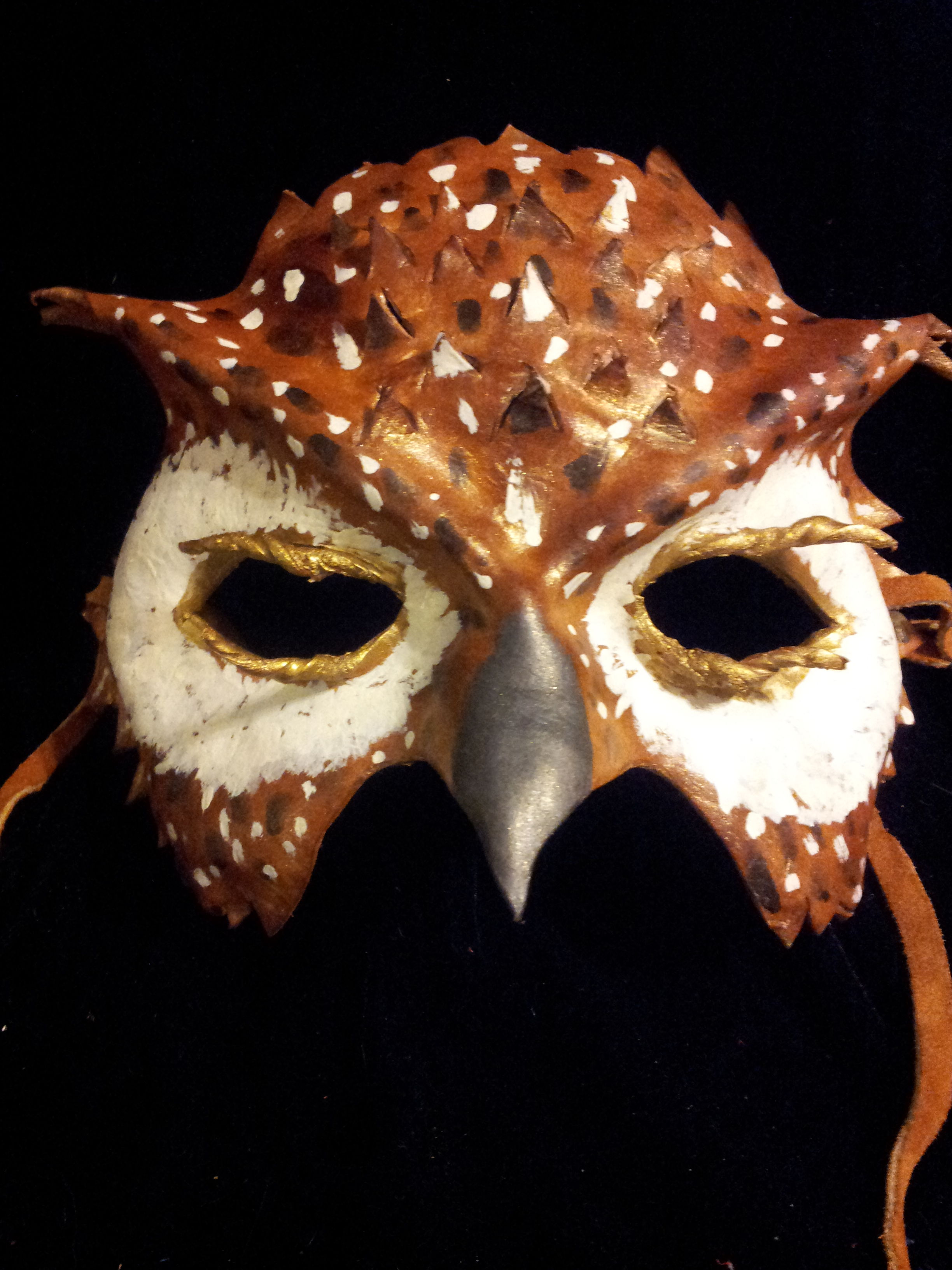 Leather Owl Mask