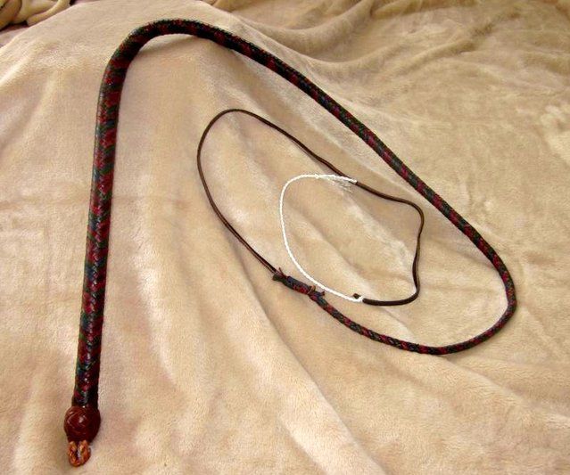 Bullwhip From Upcycled Belts