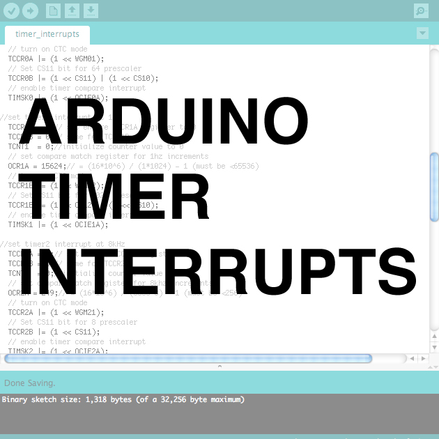 Arduino Timer Interrupts