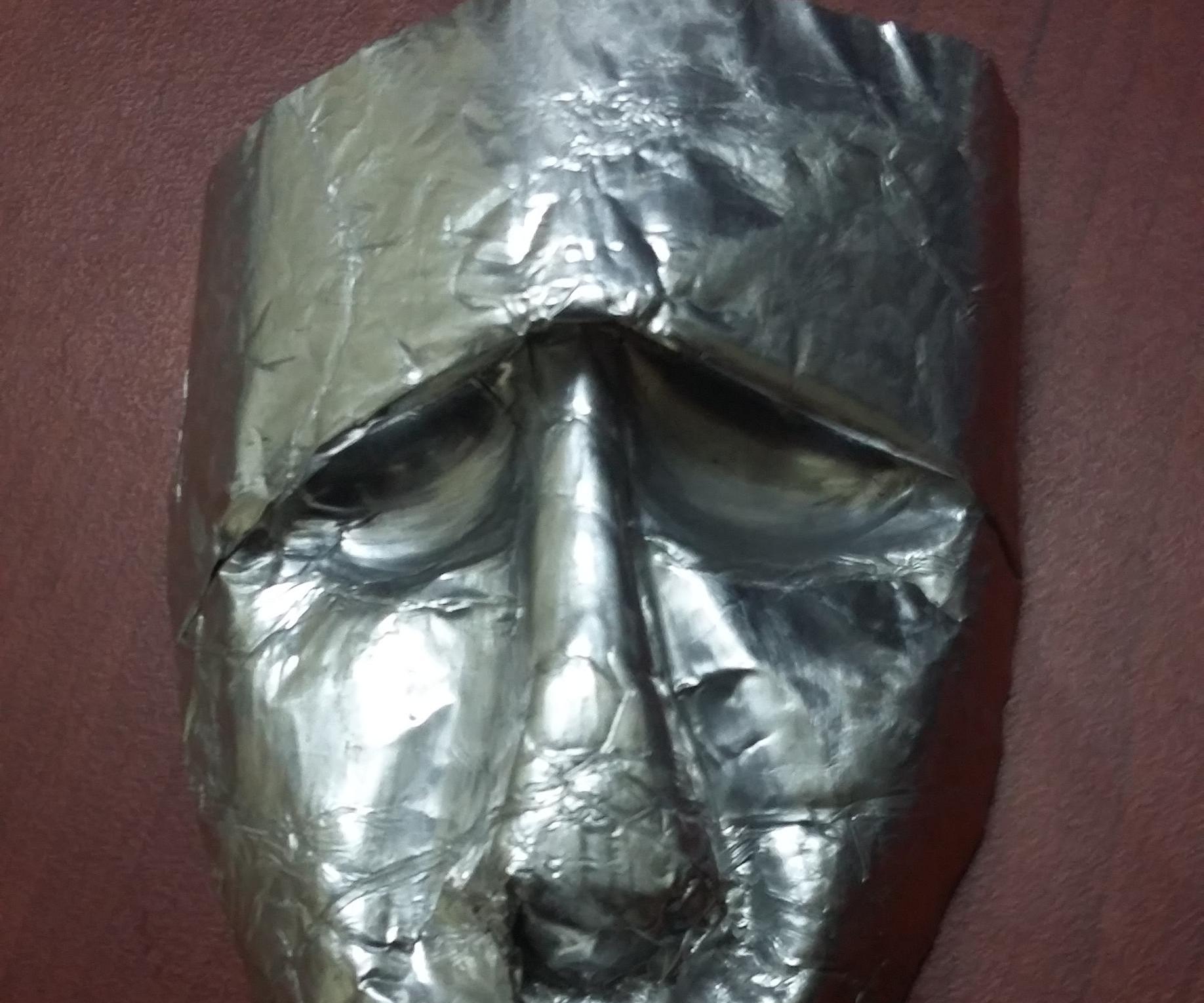 Tinfoil Human Face
