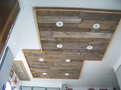 Inexpensive Kitchen Light Upgrade, Using Pallet Wood