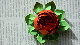 Origami Lotus Flower (Valentine's Day)