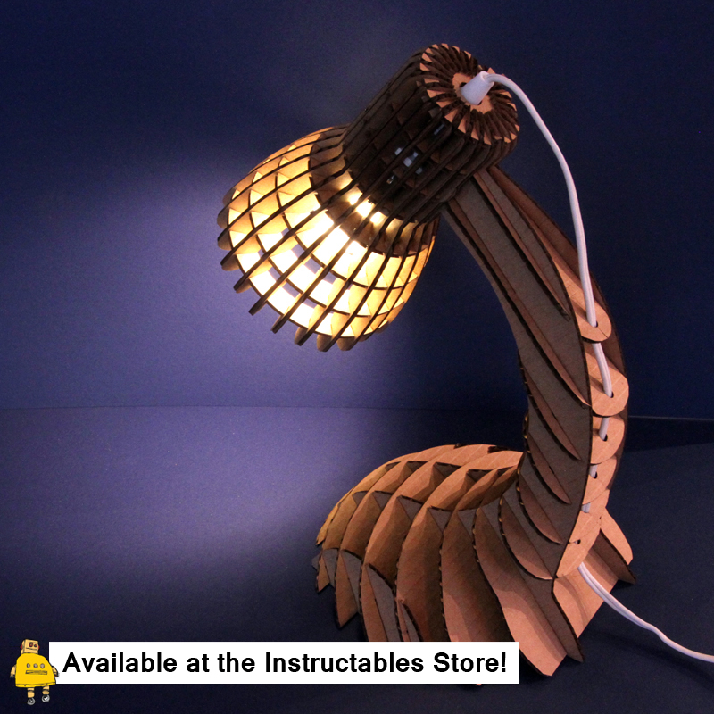 Cardboard Desk Lamp