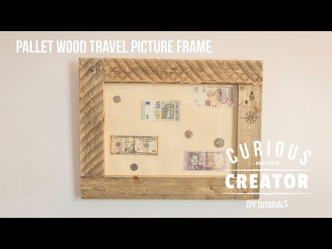 #15 Pallet Wood Travel Inspired Picture Frame - DIY Curious Creator