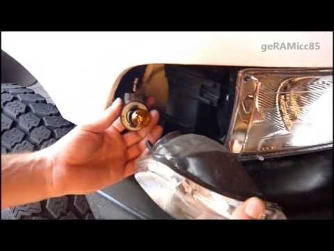 HOW TO REPLACE TURN SIGNAL BULB |DODGE RAM |FRONT CORNER BLINKER REPAIR INDICATOR LIGHT FIX LED 3156