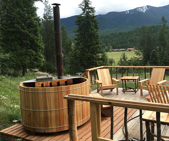 DIY Wood Fired Cedar Hot Tub