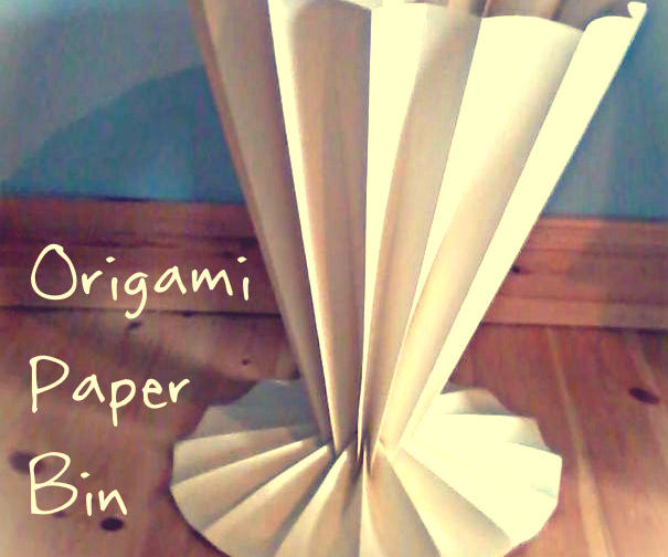 Origami Paper Bin